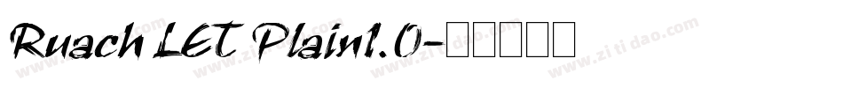 Ruach LET Plain1.0字体转换